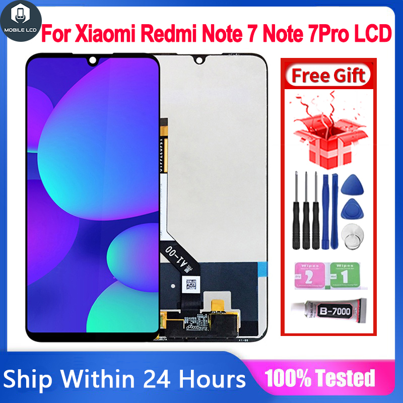 XIAOMI 原裝 LCD 兼容小米 Redmi Note 7 Note 7Pro LCD 屏幕顯示觸摸屏數字化儀組件更