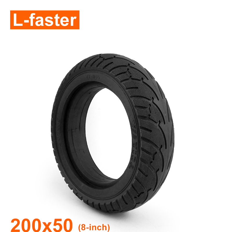 8 英寸電機車輪更換無氣輪胎 200x50 非充氣輪胎用於電動滑板車無刷輪轂發動機