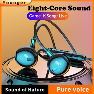 金屬有線耳機 9D HiFi 聲音低音入耳式耳塞 3.5毫米Type C音頻入耳式耳機 帶麥克風,用於遊戲卡拉 OK
