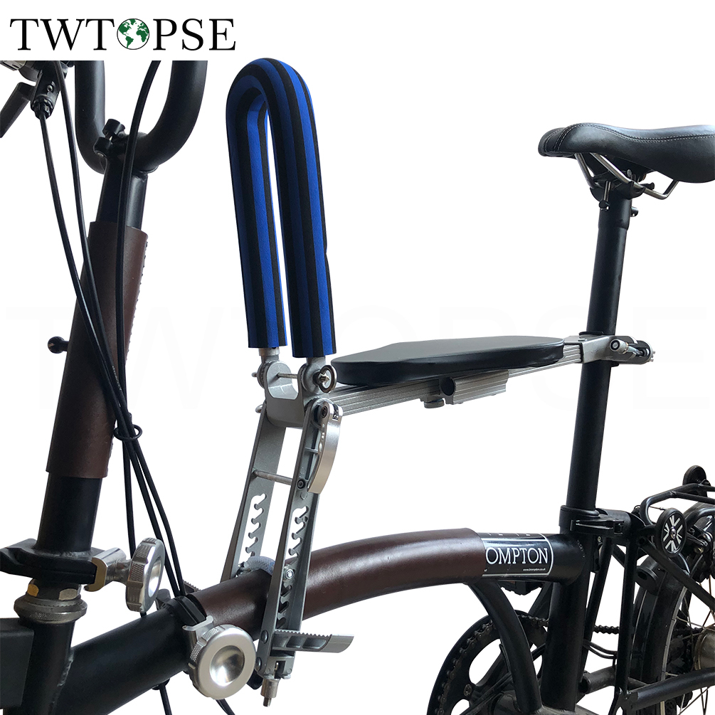 Twtopse 折疊自行車兒童鞍座安全座椅適用於 Brompton 3SIXTY PIKES Dahon Birdy M