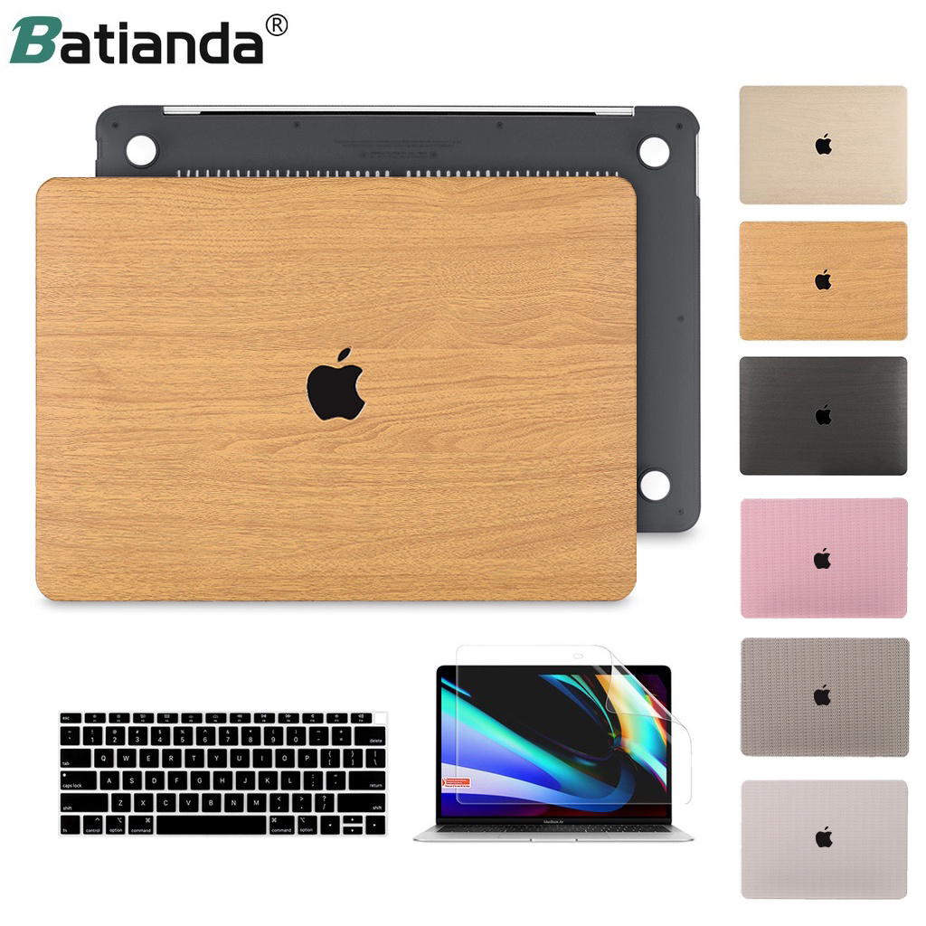 木紋保護殼適用Macbook Air 13 15 M4 M3 M2 Pro 14 16 M3 M2 M4 M1 A324