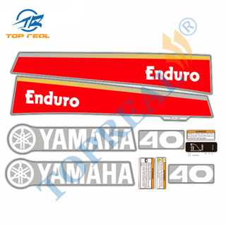 山葉 適用於雅馬哈 9.9hp 15hp 30hp 40hp 48hp 55hp 60hp 2 衝程舷外圖形貼紙套件頂部