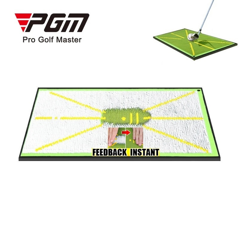 Pgm高爾夫訓練軌跡顯示便攜式初學者高爾夫擊球墊用於揮桿檢測練習djd038