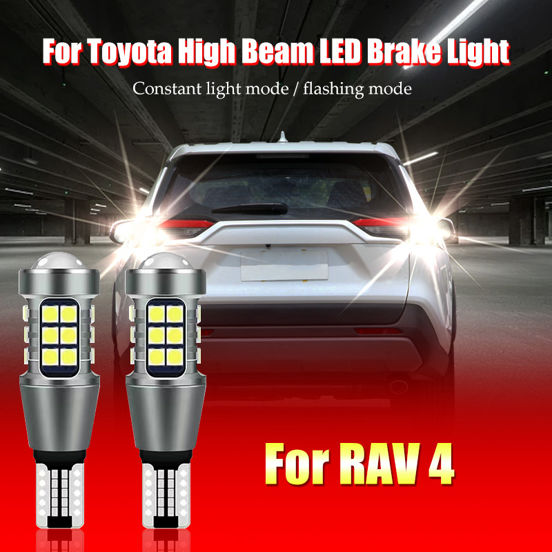 2x LED 倒車燈燈泡 W16W T15 Canbus 適用於豐田 Rav4 Yaris Vitz Avalon Si