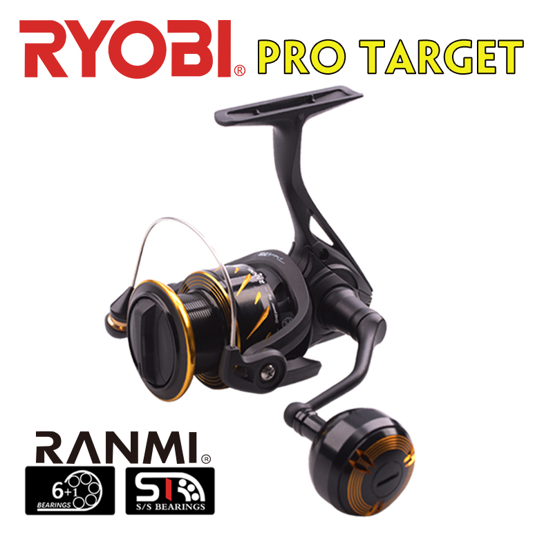 新款利優比RYOBI良美RANMI PRO TARGET紡車輪金屬線杯兩種握丸海水可用魚線輪