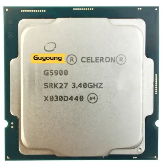 Yzx賽揚g5900 3.4GHz雙核雙線程CPU處理器2M 58W LGA 1200