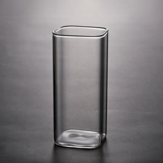 高硼硅耐熱玻璃杯 冷飲店奶茶杯 透明牛奶杯 紅酒杯 牛奶果汁杯 玻璃四方杯