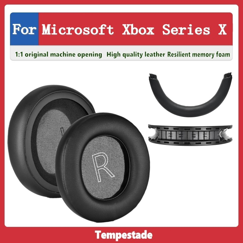 適用於 for Microsoft Xbox Series x 耳罩 耳機套 耳墊 頭戴式耳機保護套 替換配件 頭梁墊