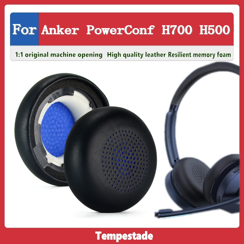 適用於 for Anker PowerConf H700 H500 耳罩 耳墊 耳機套 頭戴式耳機保護套 替換配件