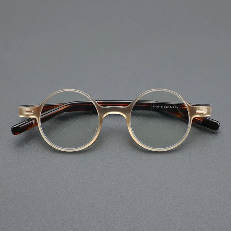 時尚小圓框眼鏡框女式男士防藍光眼鏡復古橢圓框透明鏡片眼鏡 A2119