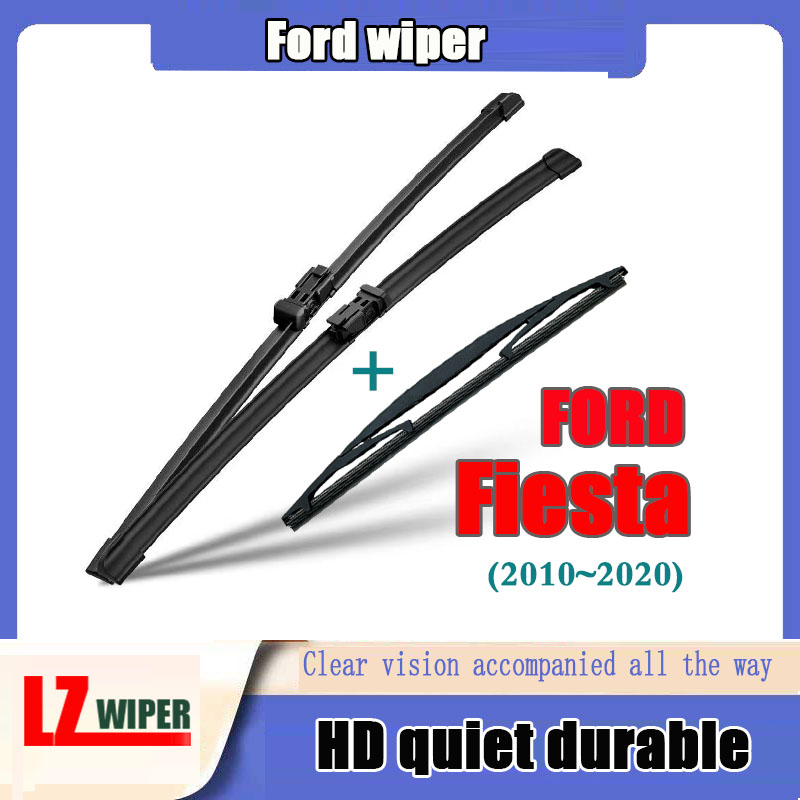 適用於福特 Fiesta 雨刷片組(前/後)適用於 2010-2020 年型號 FISTA 車窗雨刷器