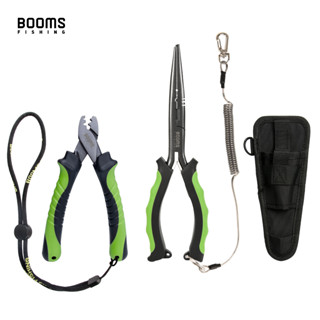 Booms Fishing Luya Fishing F03 釣魚鉗工具套裝 23 厘米去鉤器魚線切割器剪刀和 CP2