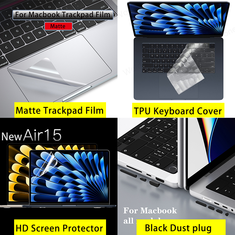超薄透明鍵盤保護套 2023 MacBook Air 15.3 A2941 M2 A2681 Pro 14 16 M1
