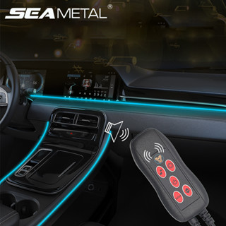 SEAMETAL 12V 汽車 LED 氛圍燈內飾 USB 環境燈條汽車儀表板控制檯裝飾燈條