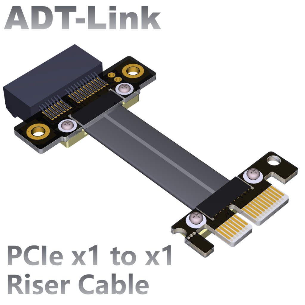 [訂製]ADT-Link PCIe x1 3.0 延長線解決顯卡擋到問題 支援網卡音效卡USB卡 ADT工廠直銷