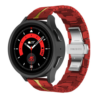 20/22mm 通用錶帶 適用於三星Galaxy Watch 4 5 Pro 44 45mm Gear S3不鏽鋼錶帶