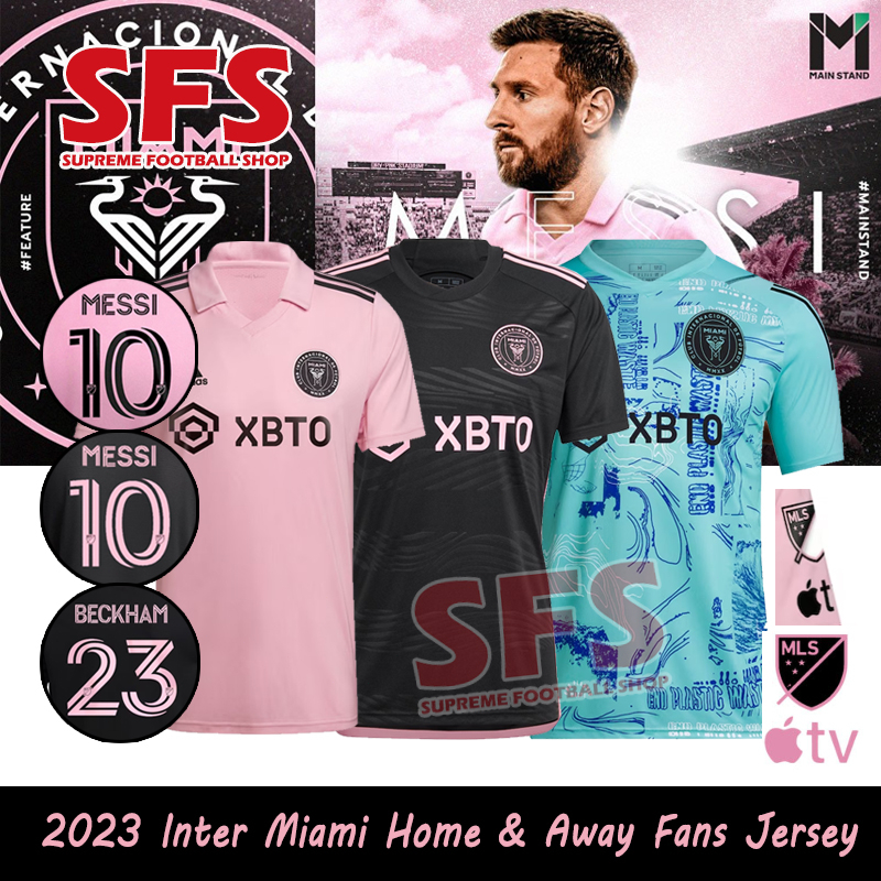 [SFS] 頂級品質 2023-24 MLS 國際米蘭球衣主場客場足球球衣 T 恤男球迷版 S-4XL