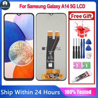 SAMSUNG 原裝 LCD 相容三星 Galaxy A14 5G A146P A146U A146B LCD 螢幕顯示