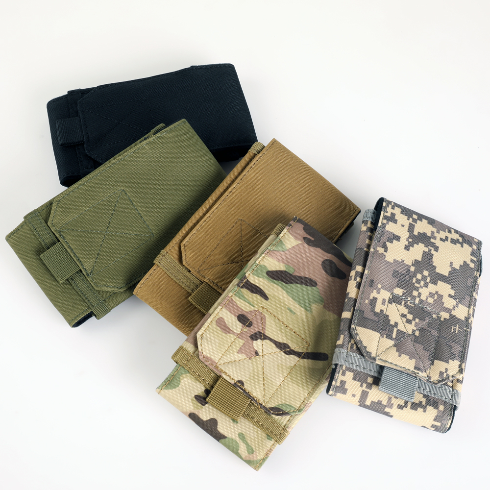 Molle 腰包陸軍戰術軍用手機腰帶保護套戶外野營狩獵配件袋迷彩EDC包