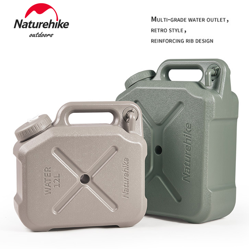 Naturehike 12/20L 容量戶外水桶便攜式駕駛水桶便攜式水箱容器帶水龍頭露營