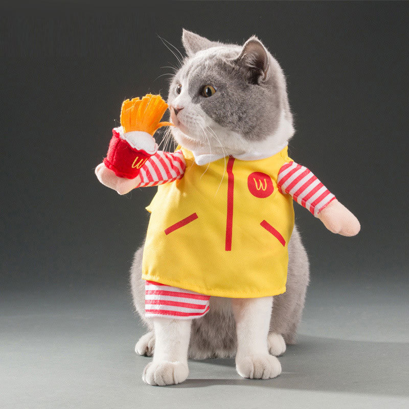 【Yuanzhs Pet 寵物物語】麥當勞狗衣服 搞笑萬聖節寵物衣服 狗服裝 貓咪變裝