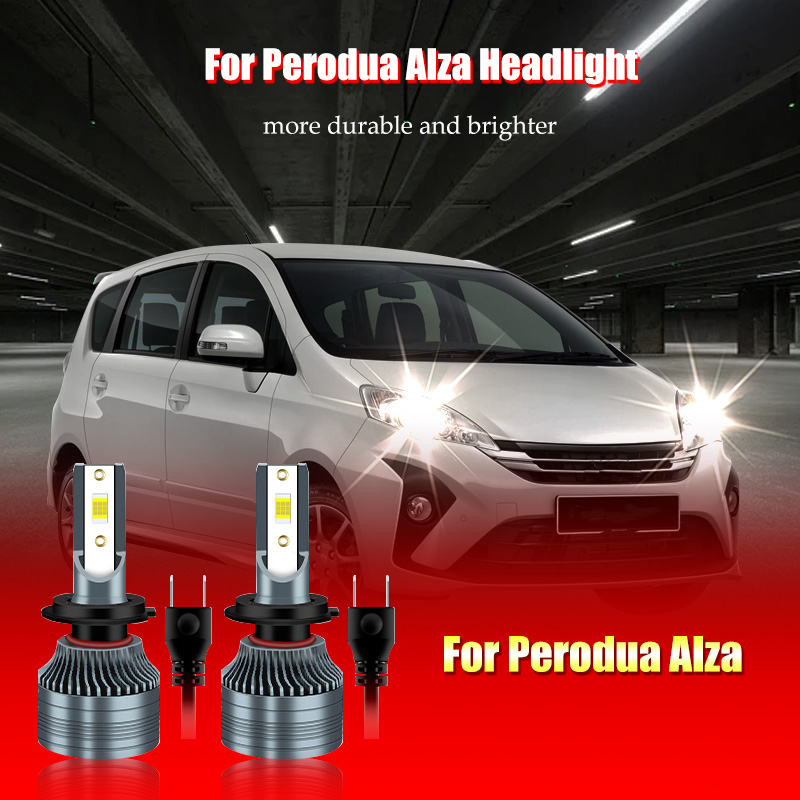 適用於 Perodua Alza H7 汽車 LED 大燈 LED 大燈燈泡 2Pcs 6000K xpower Rec