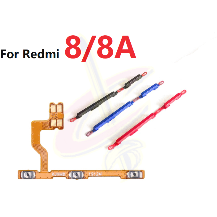 適用於 Redmi 8 8A 的開關電源音量按鈕 Flex