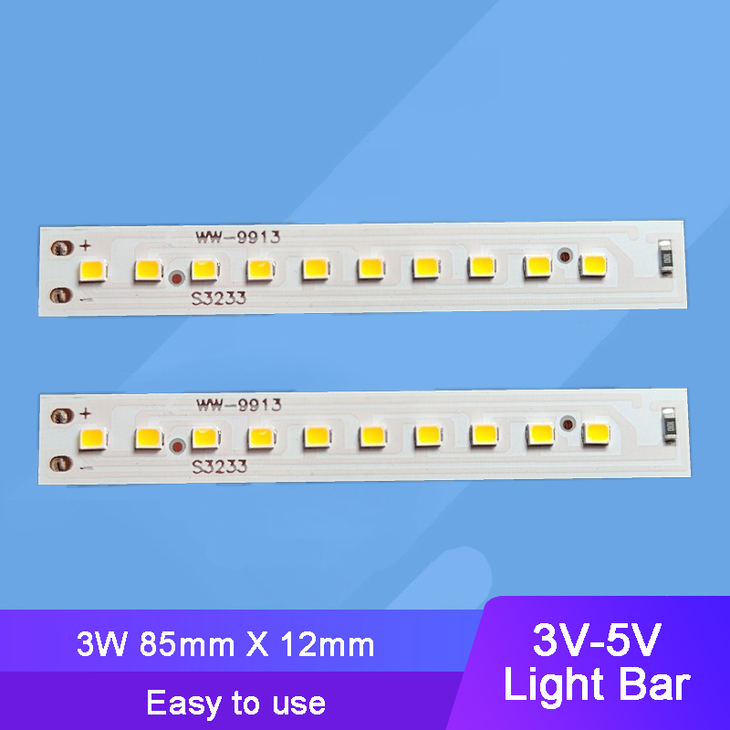 2件 85毫米 3V - 5V LED 燈條, 用於 家居裝飾 戶外燈
