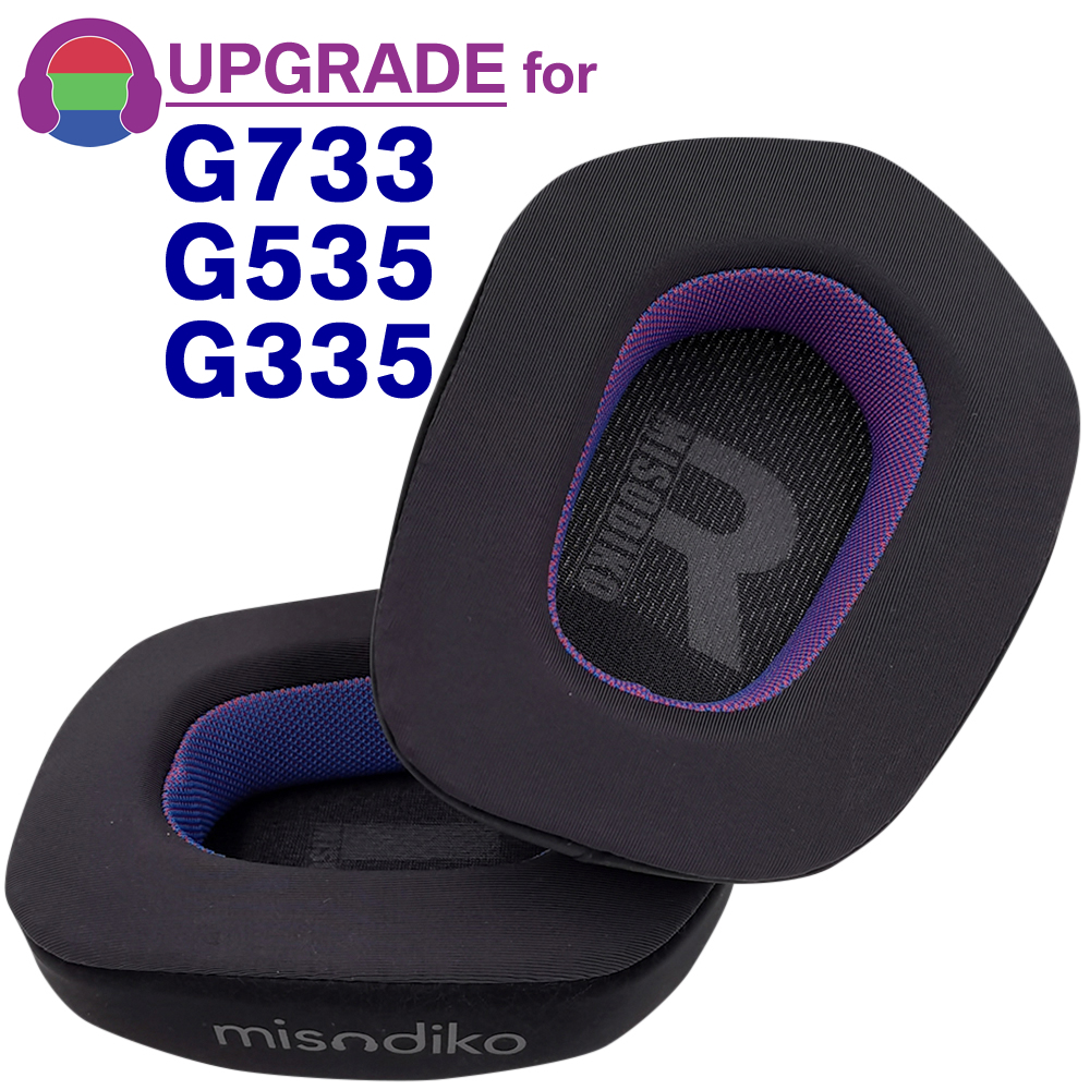 Misodiko 升級耳墊更換適用於羅技 G733 / G535 / G335 遊戲耳機