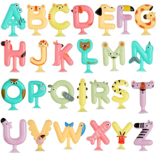 字母吸盤玩具 26 個字母吸盤玩具 3 歲以上兒童益智玩具旅行玩具