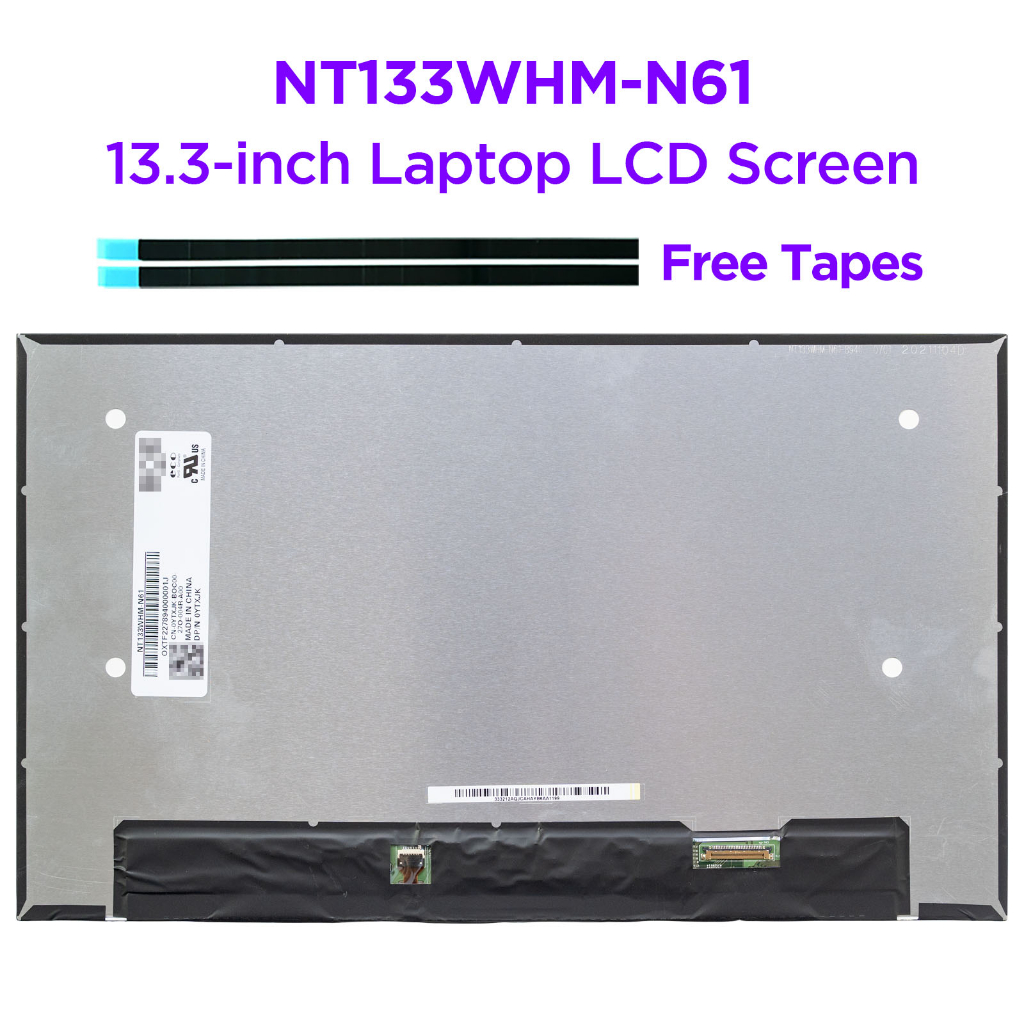DELL 13.3 筆記本電腦液晶屏 NT133WHM-N61 適合戴爾 Latitude 5300 5310 7300