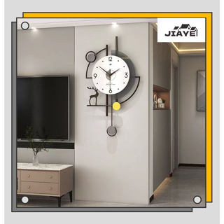 JiaYe--現貨速發 時尚 北歐 鐘錶 客廳現代簡約家用裝飾時鐘 掛牆網紅創意餐廳掛鐘 批發