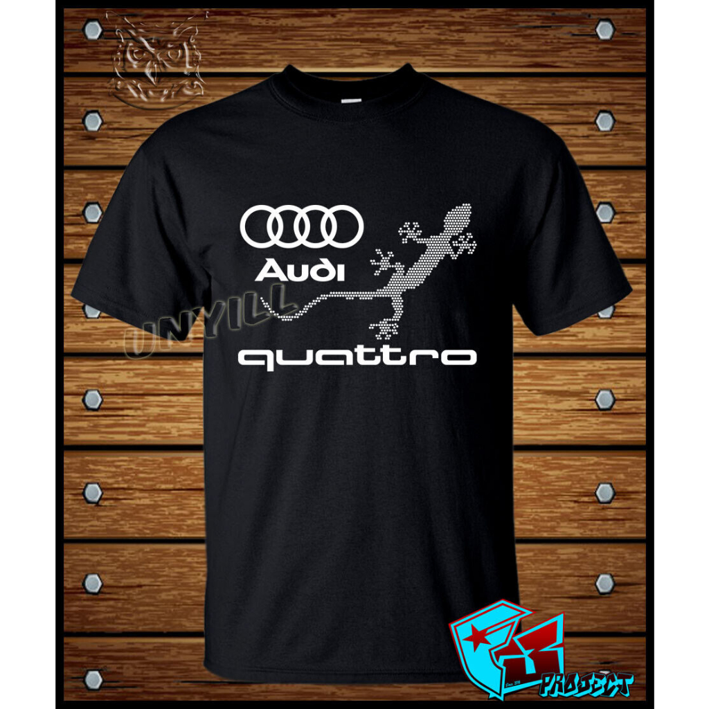 奧迪 SPORTS CAR 奧迪 Quattro 標誌男式 T 恤 Gildan T 恤