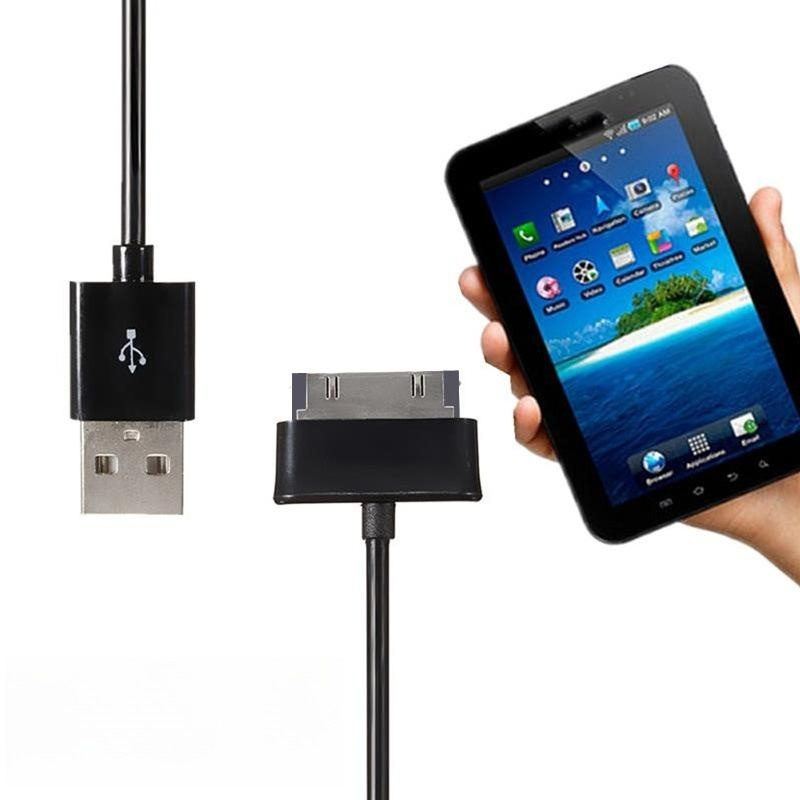 SAMSUNG 1m USB 數據充電器電纜引線適用於三星 Galaxy Tab 2 平板電腦 7" 8.9"10.1