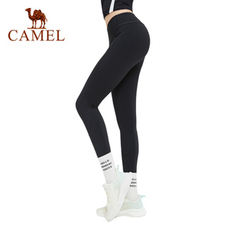 Camel 女士緊身健身褲高腰高彈訓練跑步運動瑜伽褲