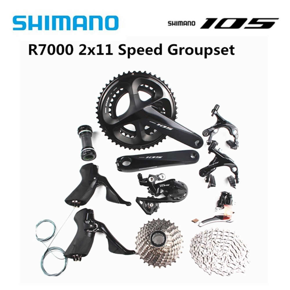 Shimano 105 R7000 套件 2x11 速度 170mm 50-34T 公路自行車自行車套件套件升級從 58