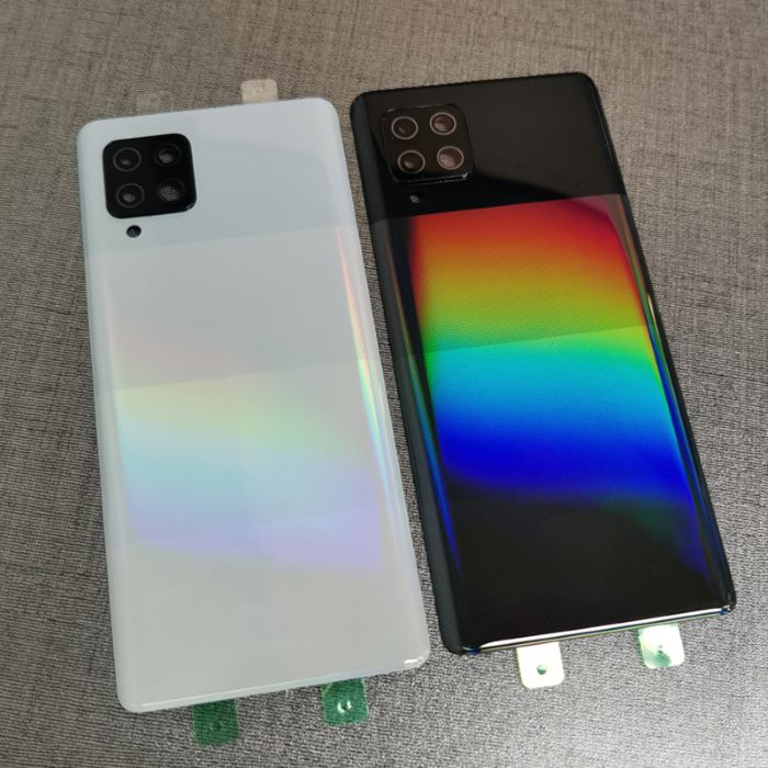 SAMSUNG 適用於三星 Galaxy A42 5G 後蓋電池蓋門後殼蓋更換相機鏡頭