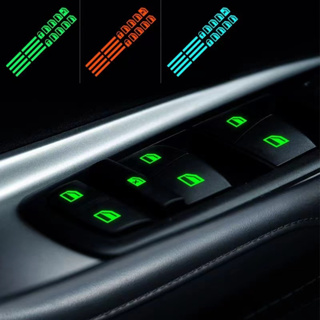 車貼車窗門開關發光按鍵貼套裝控制板熒光說明標誌玻璃貼