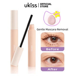 Ukiss 睫毛膏卸妝睫毛膏水狀質地卸妝液適用於睫毛溫和無刺激的矽膠刷頭便攜式