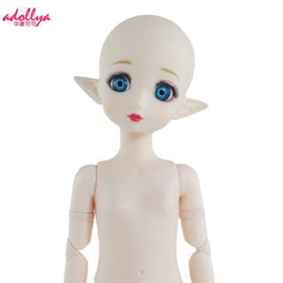 30cm BJD娃娃1/6娃娃精靈耳朵藍眼化妝頭+女孩身體玩具娃娃配件娃娃女孩