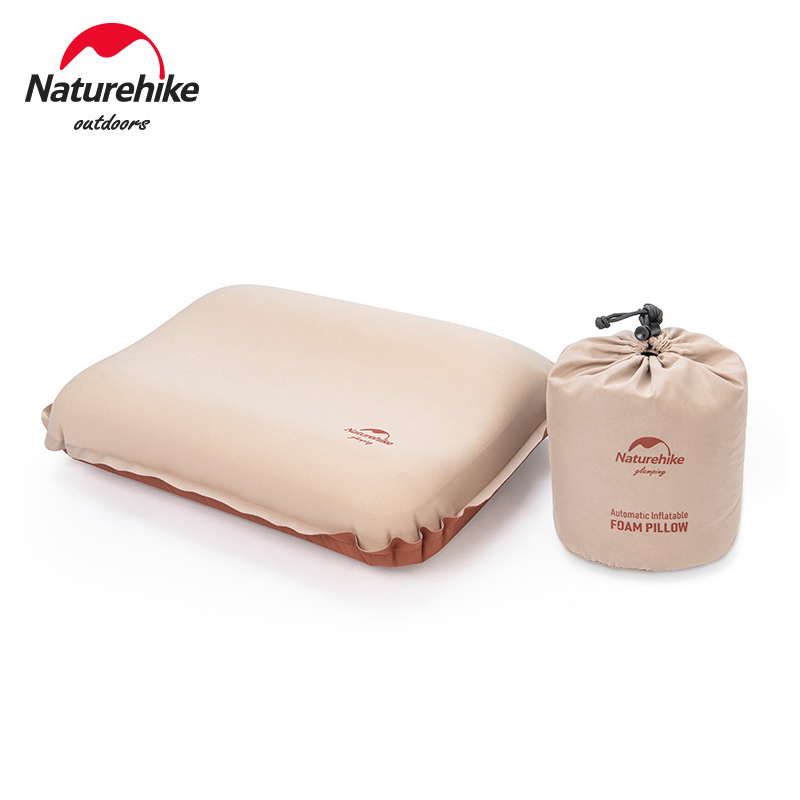 Naturehike野營枕自充氣枕3d超輕海綿枕自動充氣枕戶外旅行枕