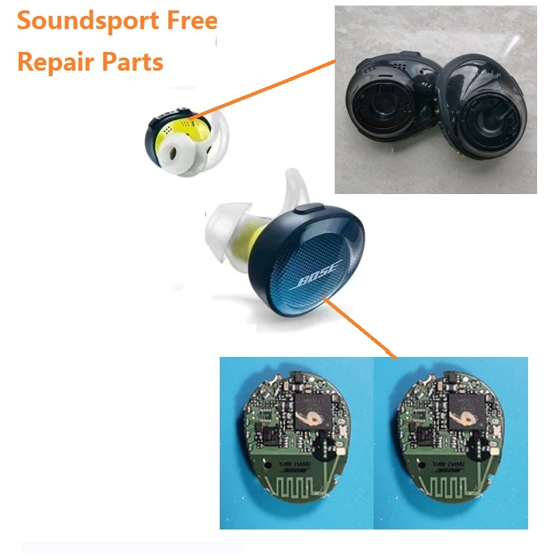 Bose SoundSport Free Sports Earbuds 入耳式耳機藍牙兼容耳機、主板、帶觸摸蓋的中殼、耳