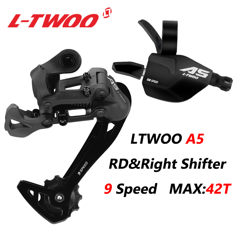 Ltwoo A5 9速右指撥 後撥 壓鑄右指撥 長腿後撥適用於山地自行車登山車兼容Shimano/Sram