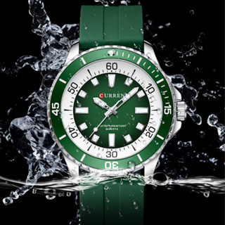 【現貨】Curren 8448 時尚 潮男 休閒 男士手錶 （2023年6月最新款）石英錶膠帶表 運動男表腕錶 時尚手錶