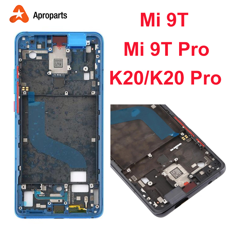 XIAOMI MI 適用於小米 Mi 9T 9T Pro 前擋板框架外殼適用於 Redmi K20 K20 Pro 中框