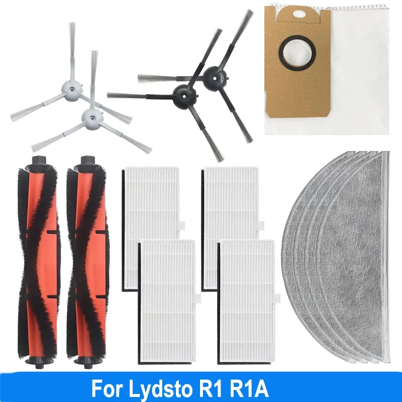 Lydsto R1 R1A 配件備件機器人吸塵器更換集塵袋 Hepa 過濾器拖把抹布耗材