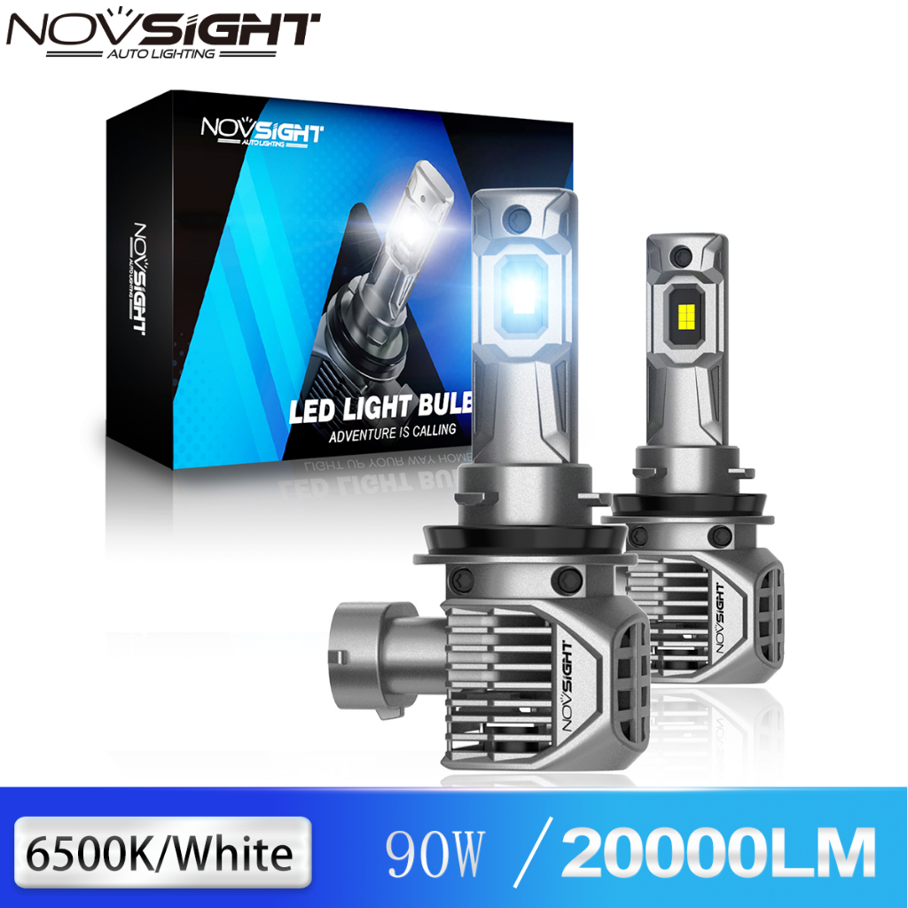 Novsight 1:1設計 N62 9006 HB4 90w 20000lm 超亮 6500k LED 大燈燈泡 即插