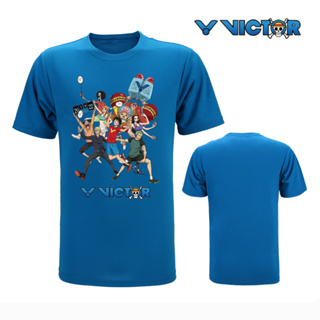 Victor 2023夏季新款YY羽毛球短袖T恤韓版男女羽毛球服上衣速乾比賽運動上衣高級乒乓球衫