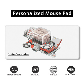 大腦計算機個性化滑鼠墊 加大游戲桌墊 鎖邊橡膠防滑辦公桌墊 客製化滑鼠墊 電競動漫超大滑鼠墊