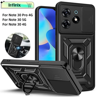 滑動相機鏡頭防震殼 Infinix Note 40 30 Pro Plus VIP 30i 4G 5G 外殼磁性支架環保